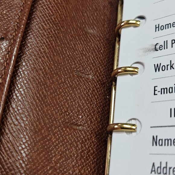 Authentic Louis Vuitton Monogram Canvas Agenda PM (Small Ring Planner) - Picture 8 of 11